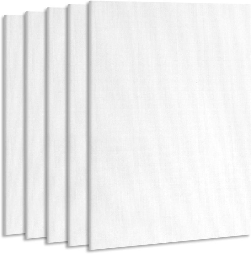 ESRICH Linen Canvas for Painting 8x10, 5 Pack Professional Linen Canvas Panels 8x10 Primed Acid Free Blank Canvas Boards for Painting for Artists, Painters - Image 1